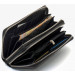 Чорний чоловічий гаманець-клатч на дві блискавки з натуральної шкіри Marco Coverna MC-801