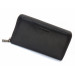 Чорний гаманець-клатч з блоком під картки під однією блискавкою з натуральної шкіри Marco Coverna МС-5901Q