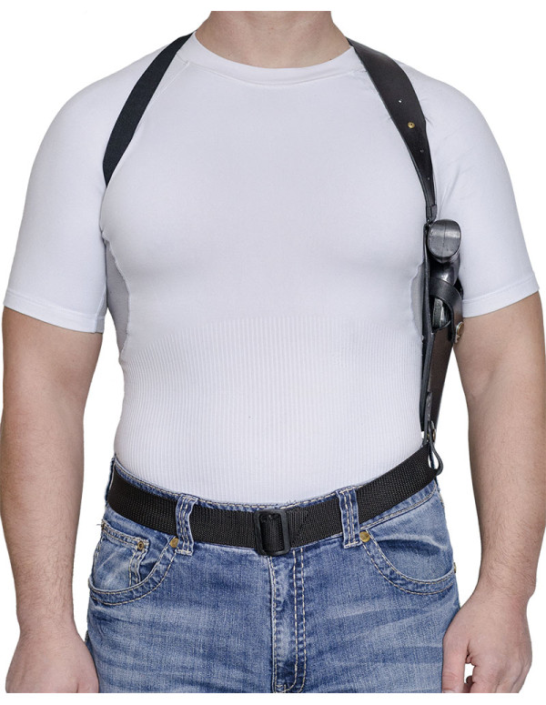 ПЛЕЧЕВАЯ, КОЖАНАЯ, ВЕРТИКАЛЬНАЯ КОБУРА A-line 3КП4 ДЛЯ РЕВОЛЬВЕРА