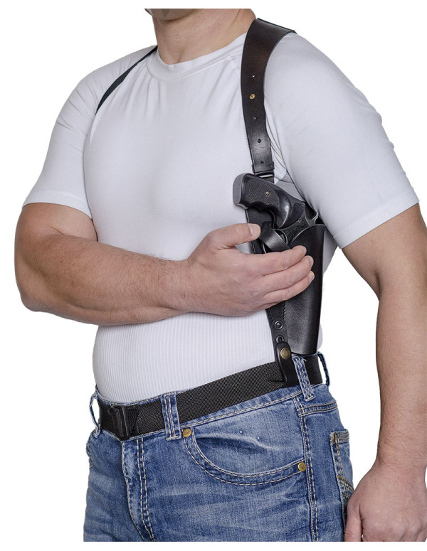 ПЛЕЧЕВАЯ, КОЖАНАЯ, ВЕРТИКАЛЬНАЯ КОБУРА A-line 3КП4 ДЛЯ РЕВОЛЬВЕРА