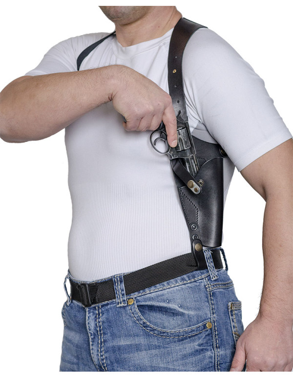 ПЛЕЧЕВАЯ, КОЖАНАЯ, ВЕРТИКАЛЬНАЯ КОБУРА A-line 3КП4 ДЛЯ РЕВОЛЬВЕРА