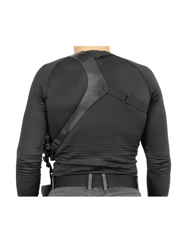 Кобура кожаная плечевая/поясная со скобой A-line 3КУ3 ПМ