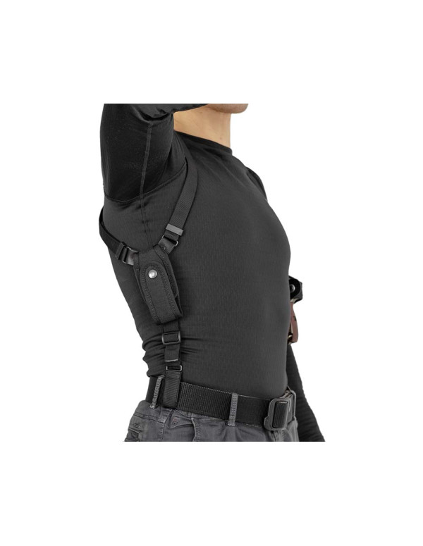 Підплічна/поясна/внутрібрючна синтетична кобура з підсумком магазина Алайн 5СУ1+ для ПМ