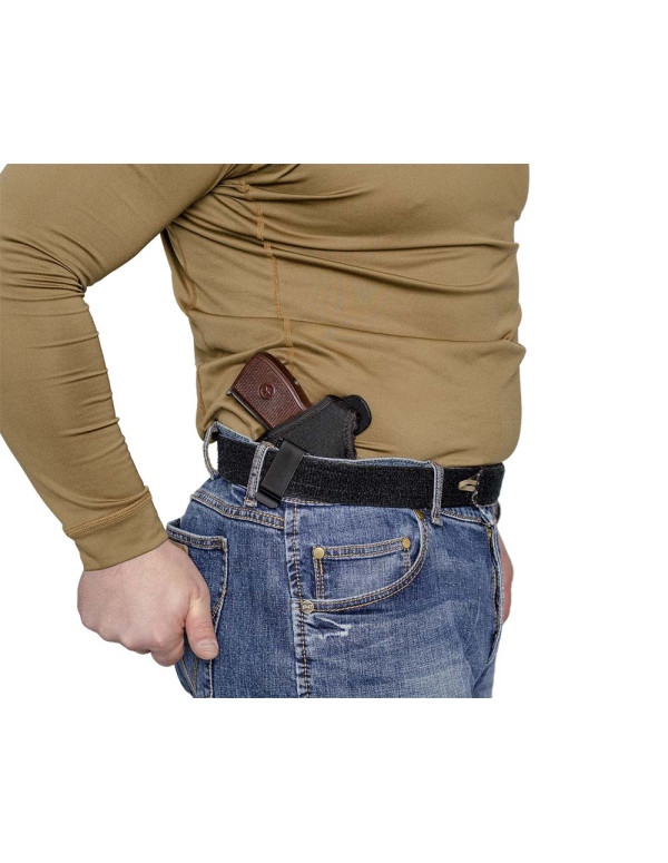 Підплічна/поясна/внутрібрючна синтетична кобура з підсумком магазина Алайн 5СУ1+ для ПМ