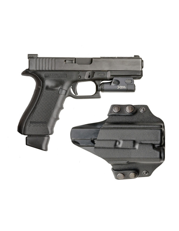 Поясна, пластикова кобура a-line пк54 для glock-17/18/19