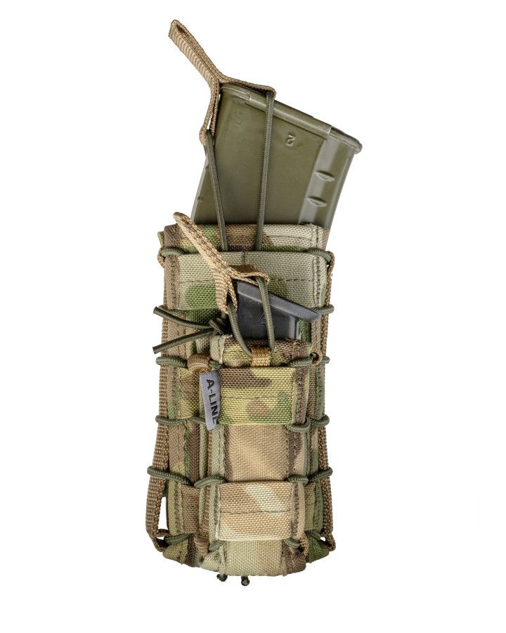 Відкритий Підсумок для магазинів ak / ar + пістолетний, molle-сумісний a-line см65
