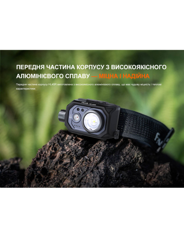 Ліхтар налобний Fenix HL45R LED з безконтактним датчиком