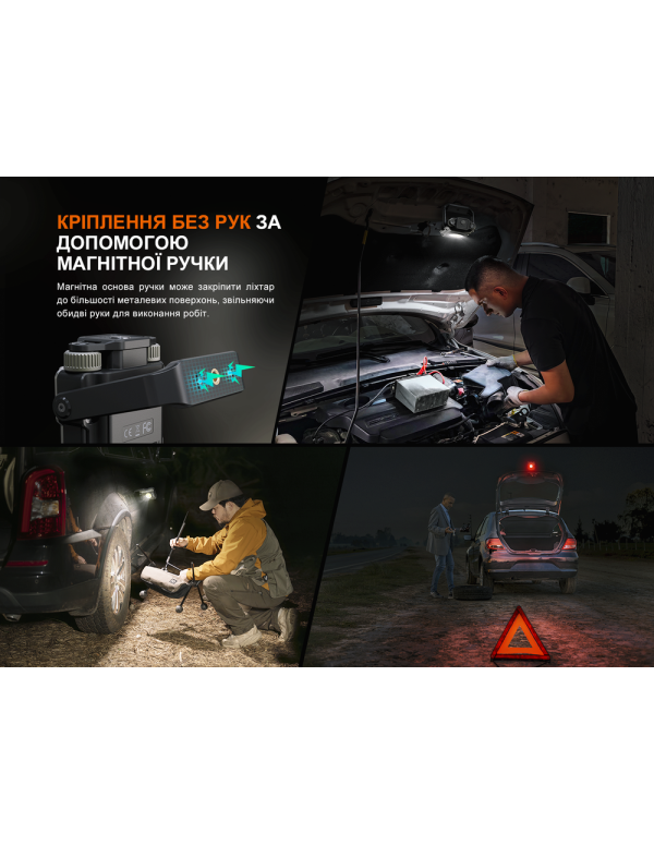 Ліхтар прожектор Fenix CL27R зелений