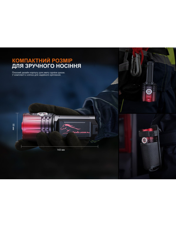 Ліхтар пошуковий ручний Fenix LR35R PRO | Лімітована серія