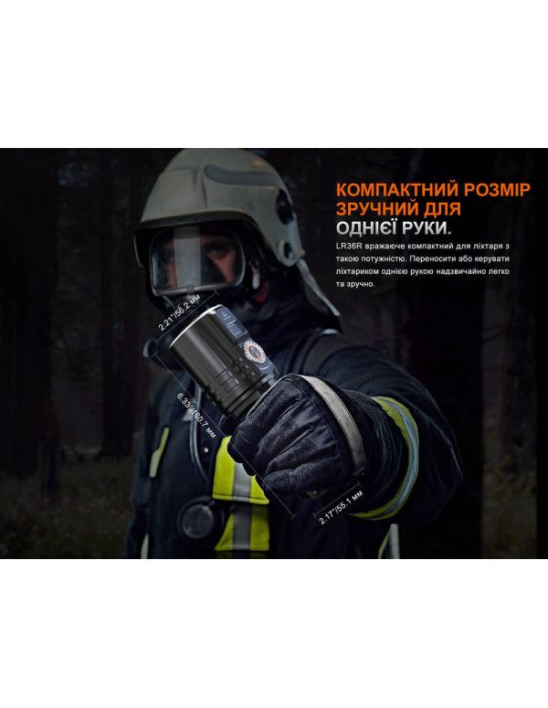 Ліхтар ручний пошуковий лазерний Fenix LR36R