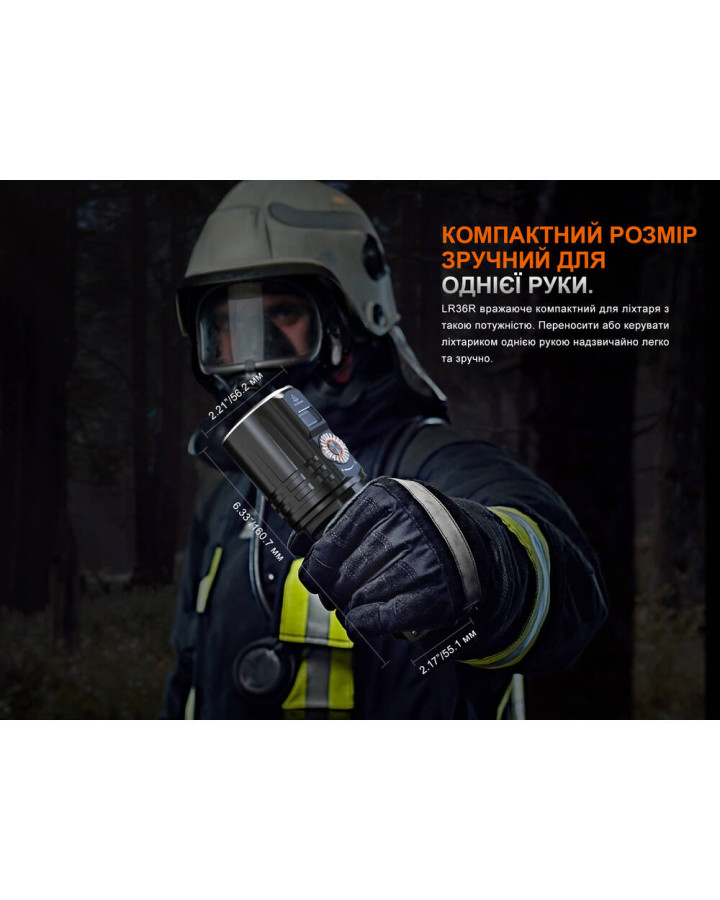 Ліхтар ручний пошуковий лазерний Fenix LR36R