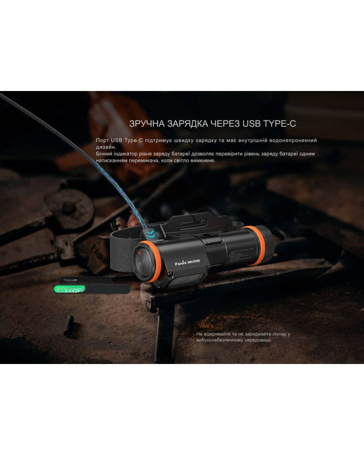 Ліхтар налобний вибухобезпечний Fenix WH35RE