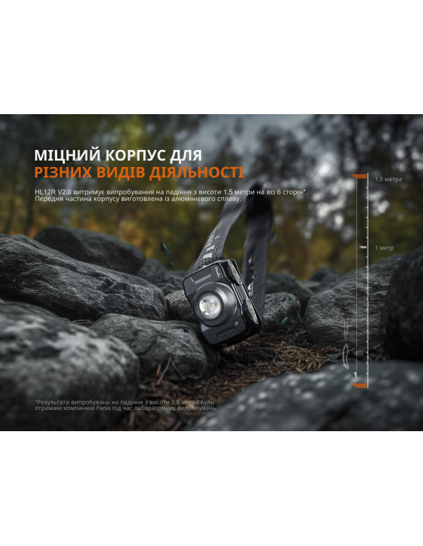 Ліхтар налобний Fenix HL12R V2.0 фіолетовий