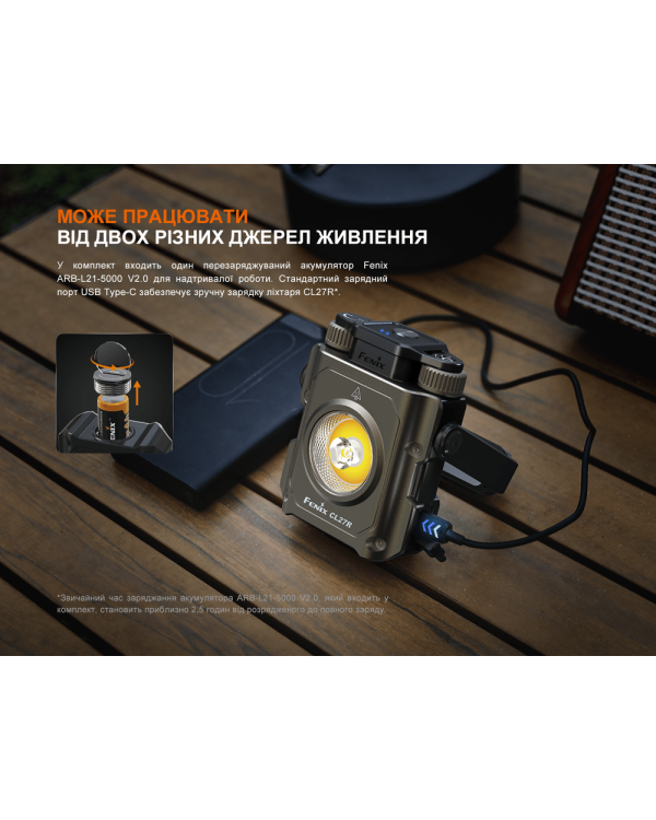Ліхтар прожектор Fenix CL27R зелений