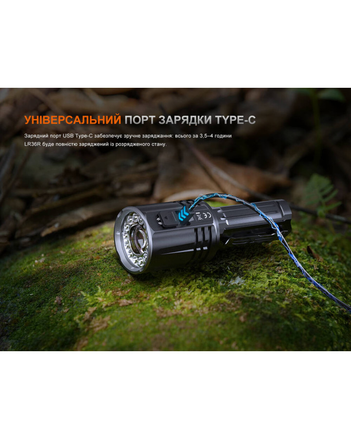 Ліхтар ручний пошуковий лазерний Fenix LR36R