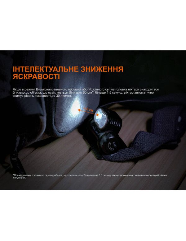 Ліхтар налобний Fenix HM55R, рожевий