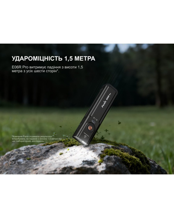 Ліхтар наключний Fenix E06R PRO, помаранчевий