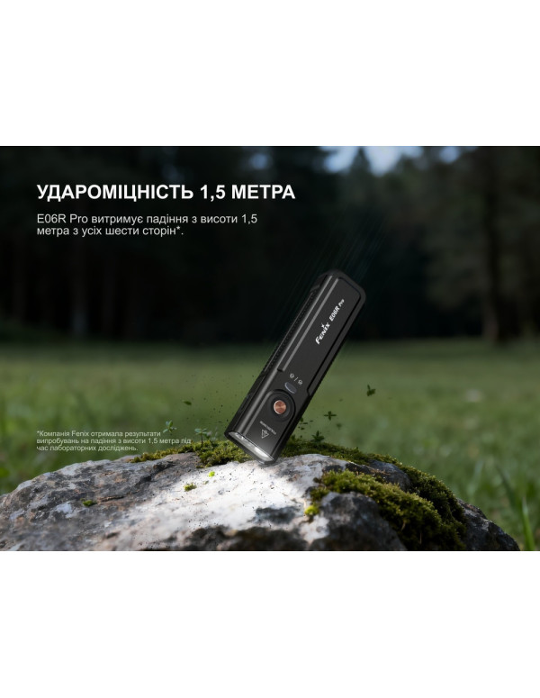 Ліхтар наключний Fenix E06R PRO, помаранчевий