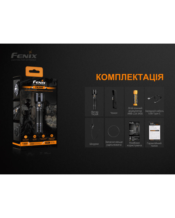 Ліхтар ручний Fenix TK26R