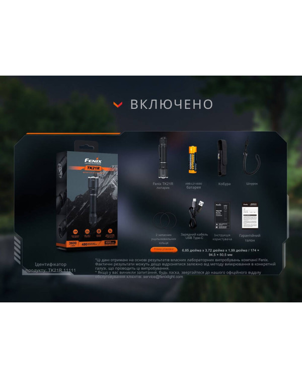 Ліхтар тактичний Fenix TK21R