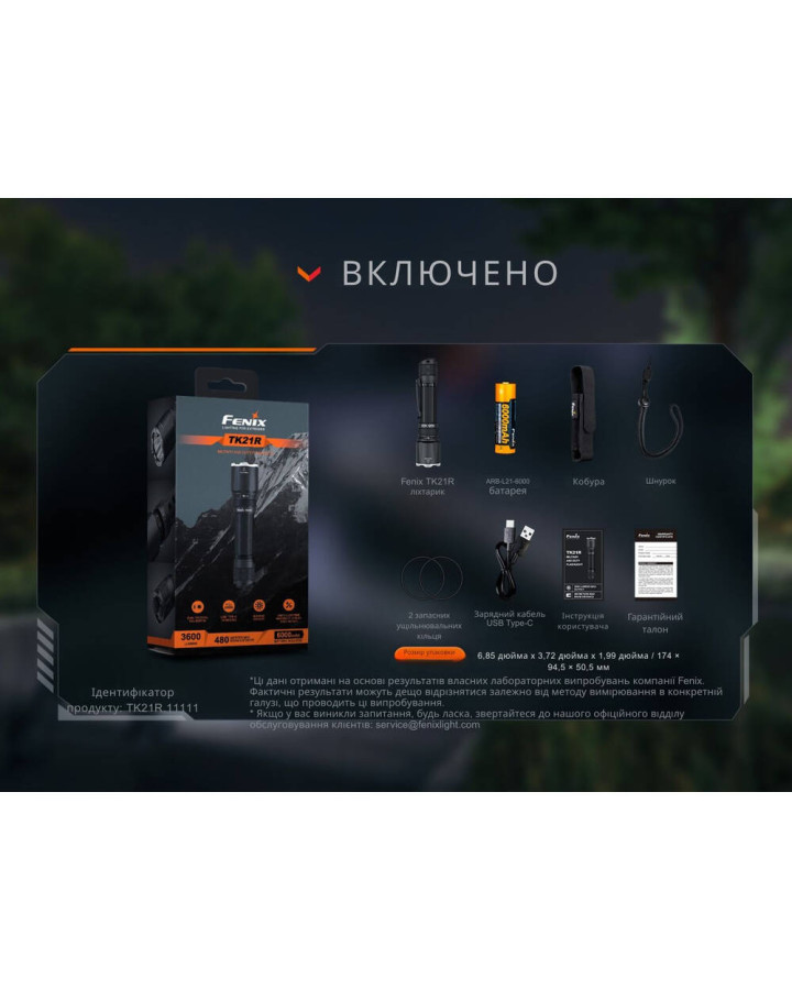 Ліхтар тактичний Fenix TK21R