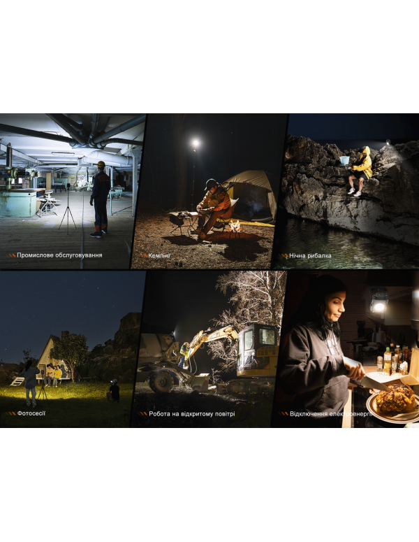 Ліхтар прожектор Fenix CL27R зелений