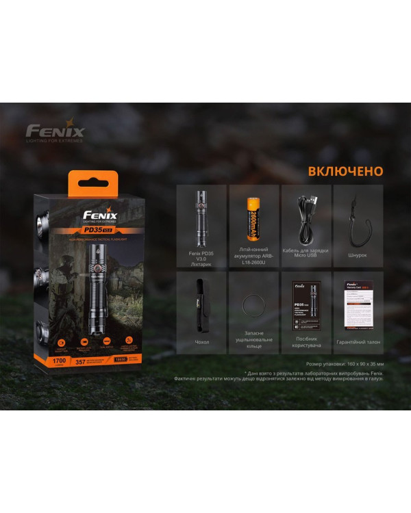 Ліхтар ручний Fenix PD35 V3.0