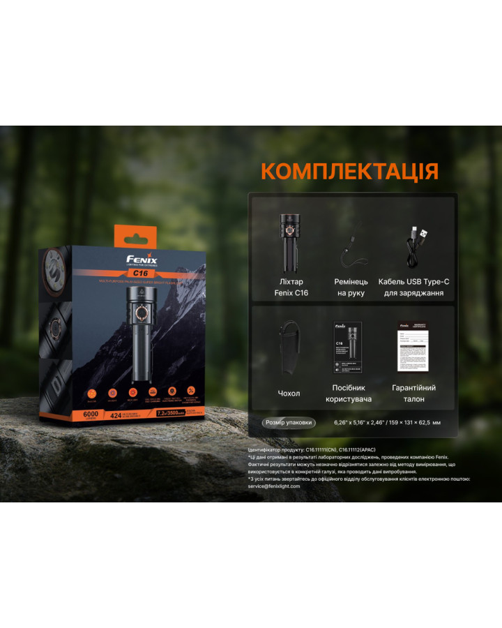 Ліхтар ручний Fenix C16