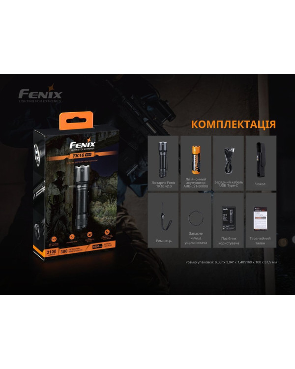 Ліхтар ручний Fenix TK16 V2.0