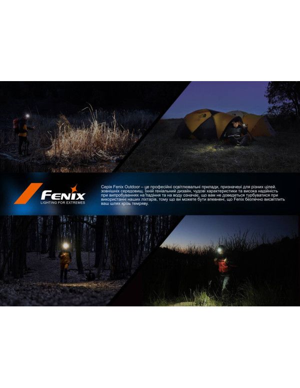 Ліхтар налобний Fenix HL17R, білий