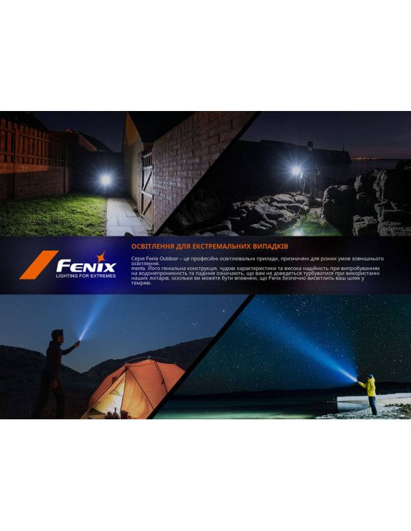 Ліхтар ручний Fenix SW05R-RED LED чорний