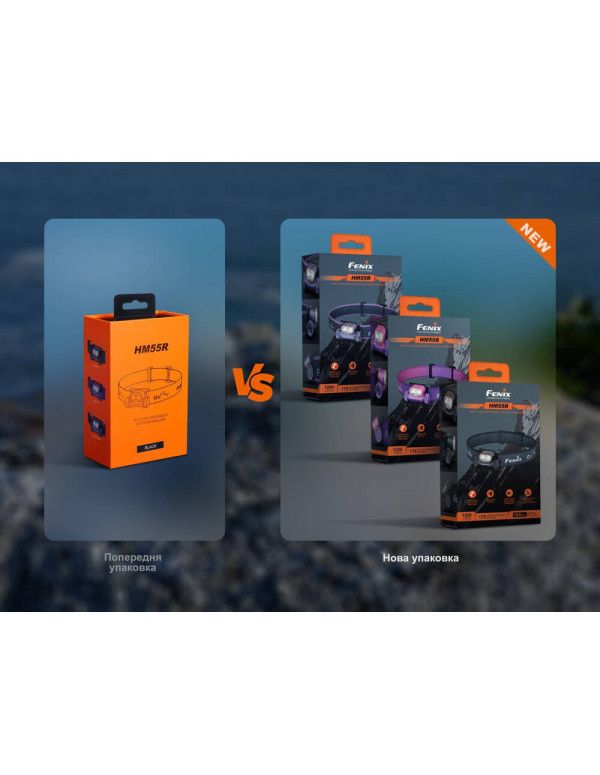 Ліхтар налобний Fenix HM55R, рожевий