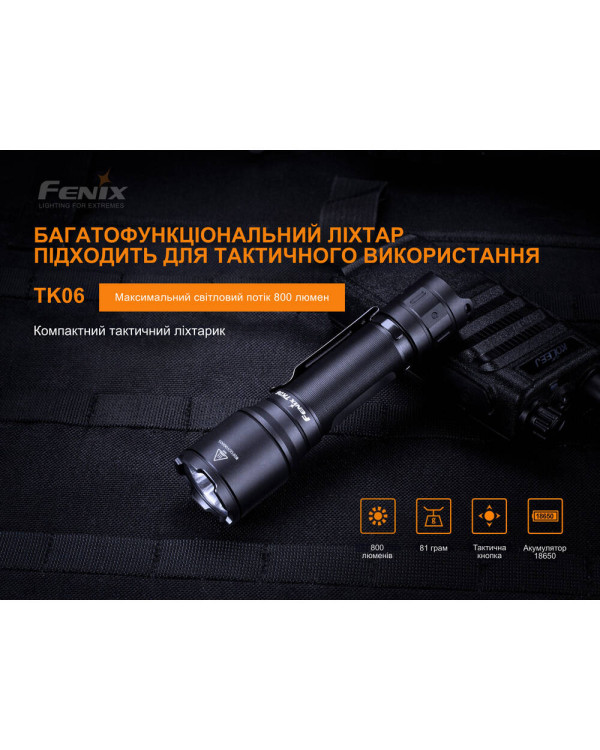 Ліхтар ручний Fenix TK06