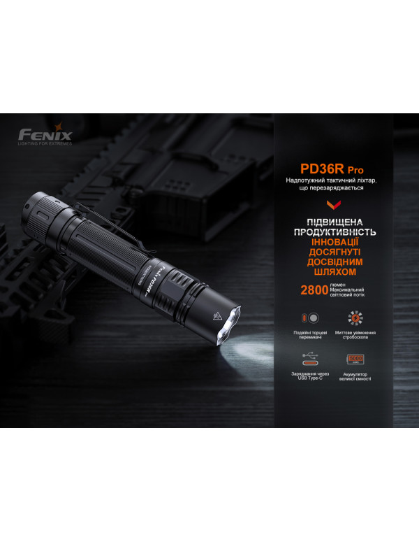 Ліхтар ручний Fenix PD36R Pro