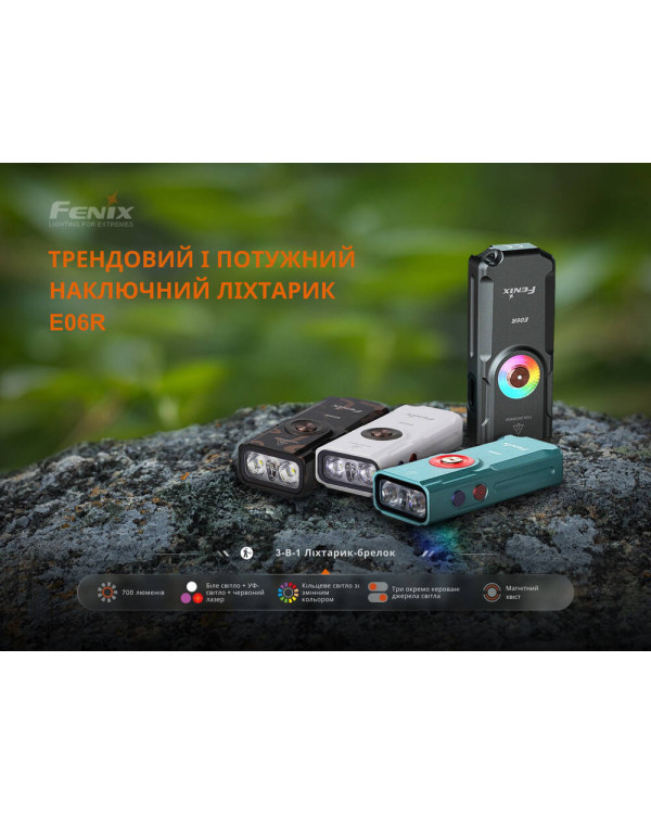 Ліхтар наключний Fenix E06R, білий | Лімітована серія