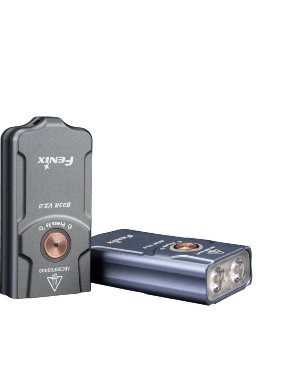 Ліхтар наключний Fenix E03R V2.0, сірий