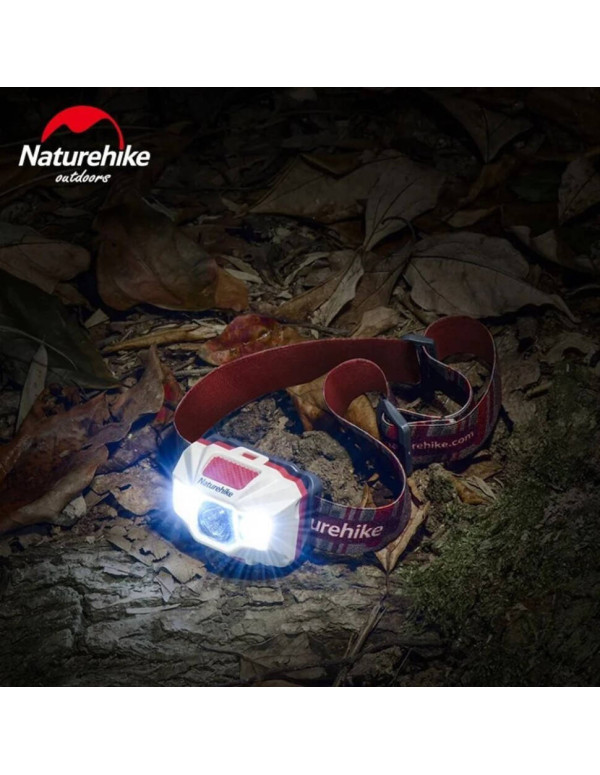 Ліхтар налобний Naturehike TD-02 NH00T002-D, біло-червоний