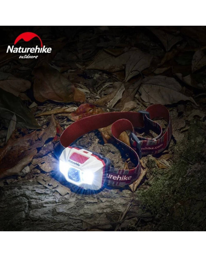 Ліхтар налобний Naturehike TD-02 NH00T002-D, біло-червоний