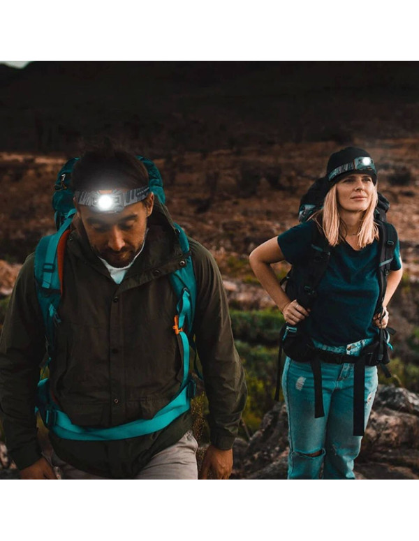 Ліхтар налобний Naturehike TD-02 NH00T002-D, сіро-блакитний