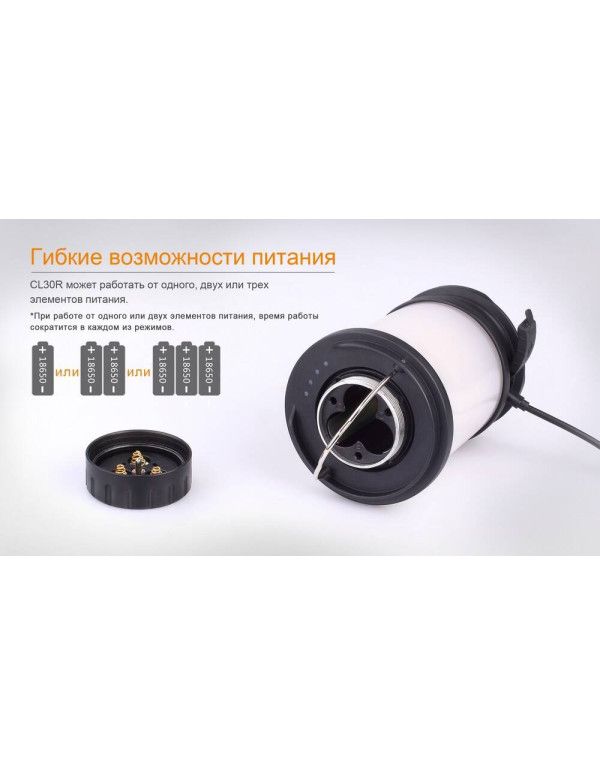 Ліхтар кемпінговий Fenix CL30R чорний