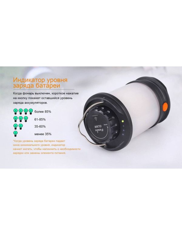 Ліхтар кемпінговий Fenix CL30R чорний