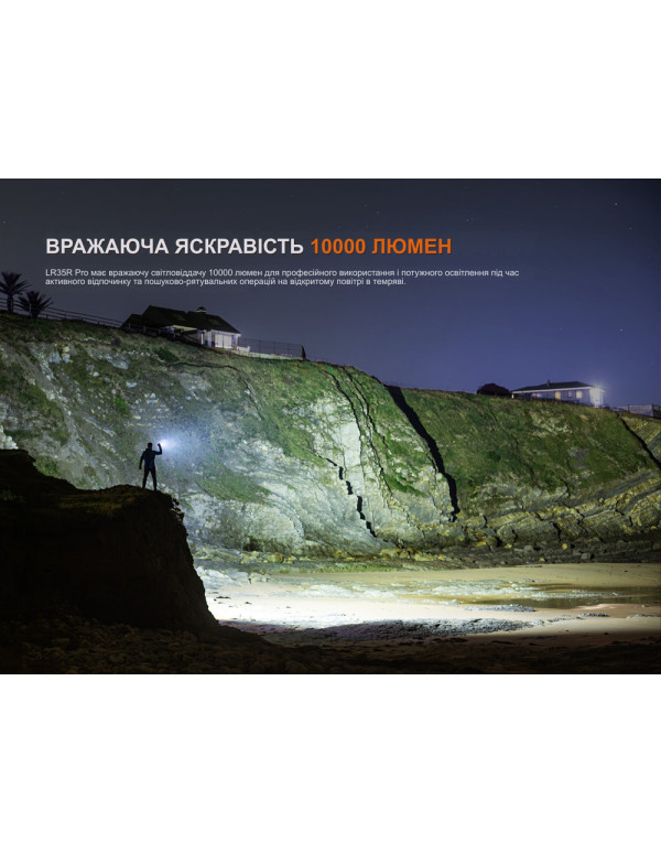 Ліхтар пошуковий ручний Fenix LR35R PRO | Лімітована серія
