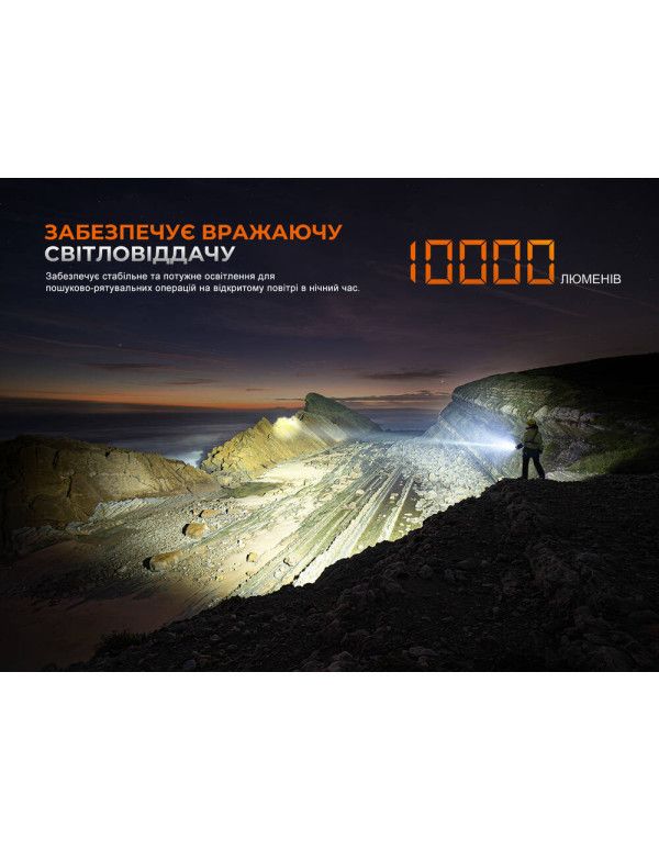 Ліхтар ручний пошуковий лазерний Fenix LR36R