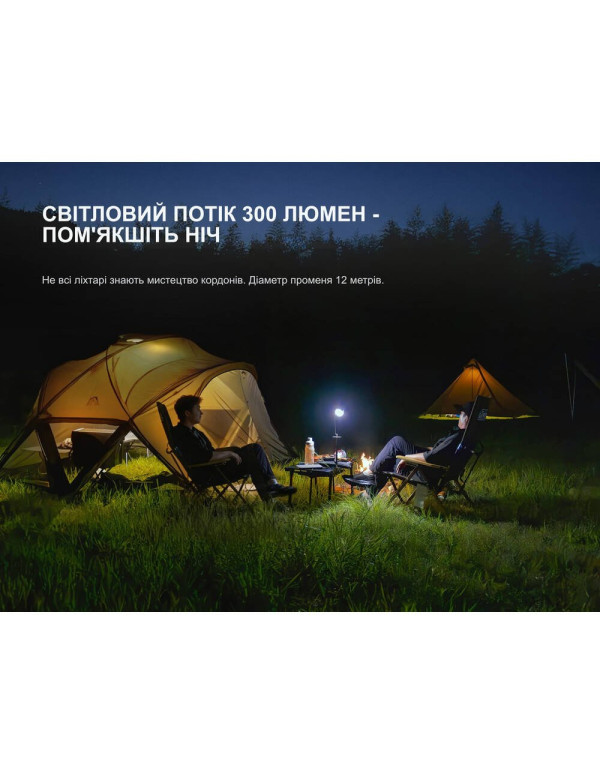 Ліхтар кемпінговий Fenix CL20R V.2.0, чорний