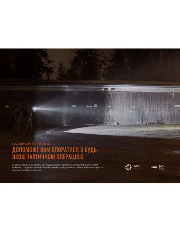 Ліхтар до пістолета Fenix GL23R з лазерним прицілом