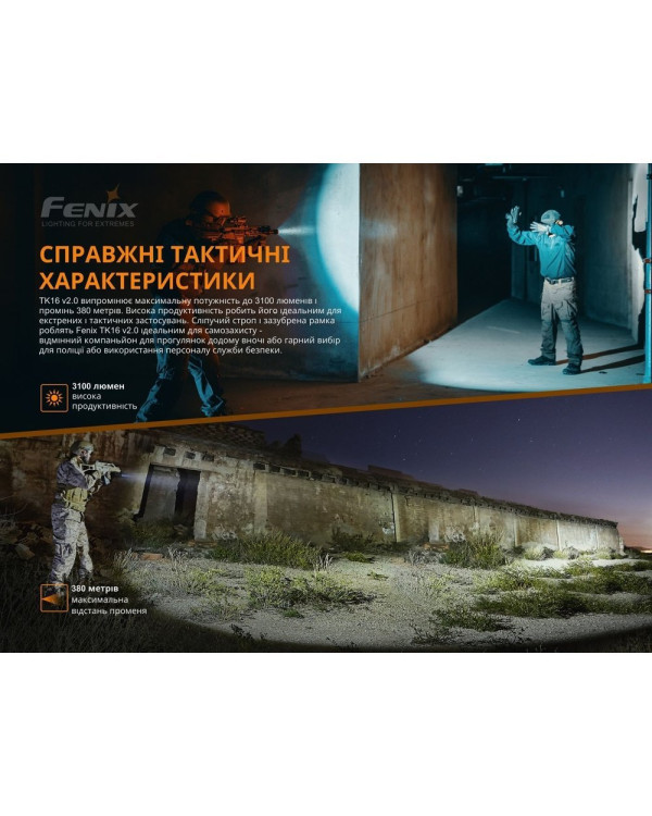 Ліхтар ручний Fenix TK16 V2.0