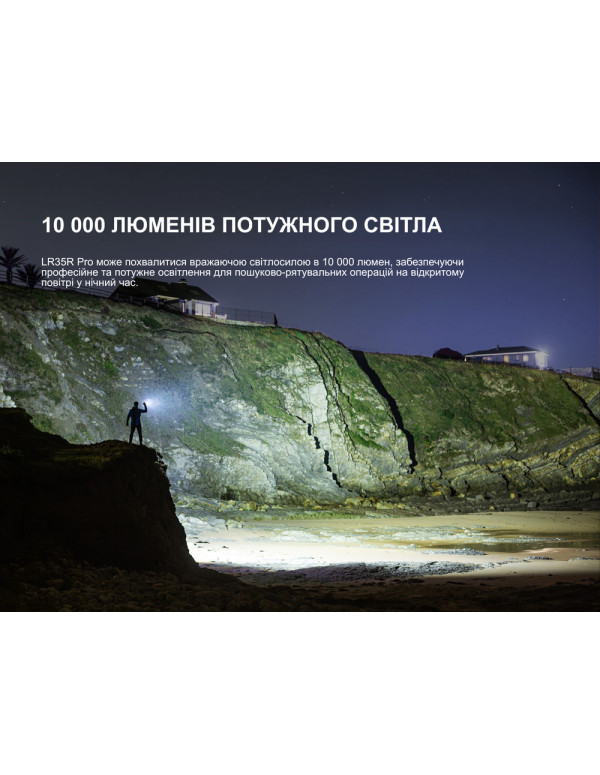 Ліхтар пошуковий ручний Fenix LR35R PRO