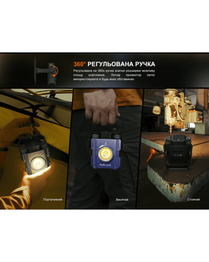 Ліхтар прожектор Fenix CL27R темно-блакитний