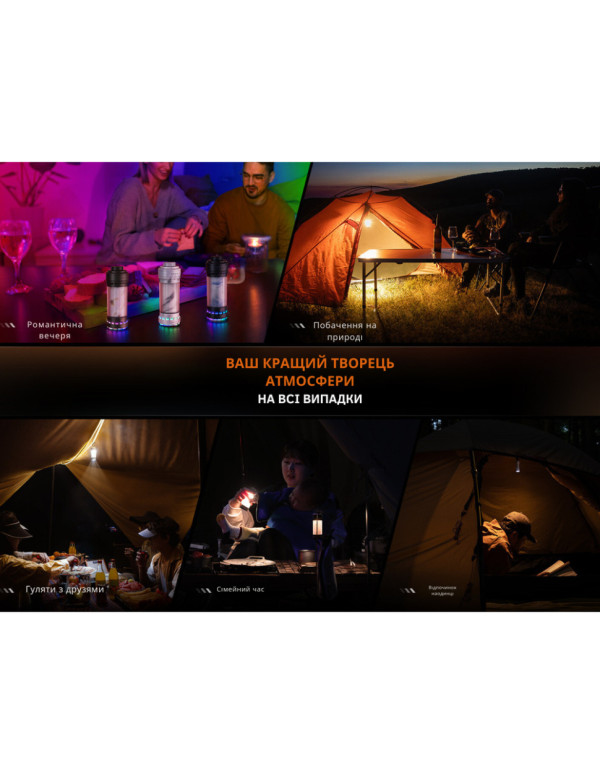 Ліхтар кемпінговий Fenix CL22R, темно-зелений