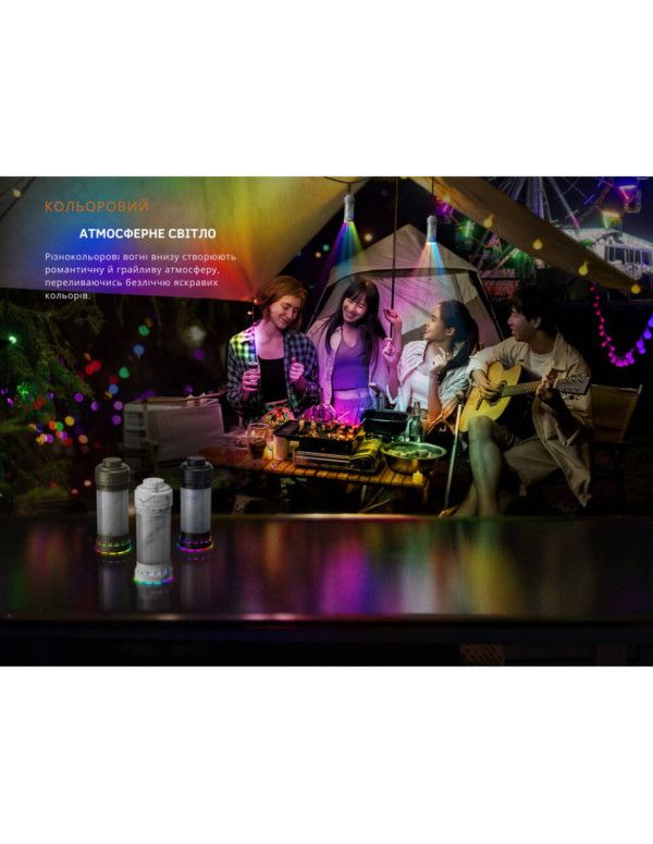 Ліхтар кемпінговий Fenix CL22R, чорний